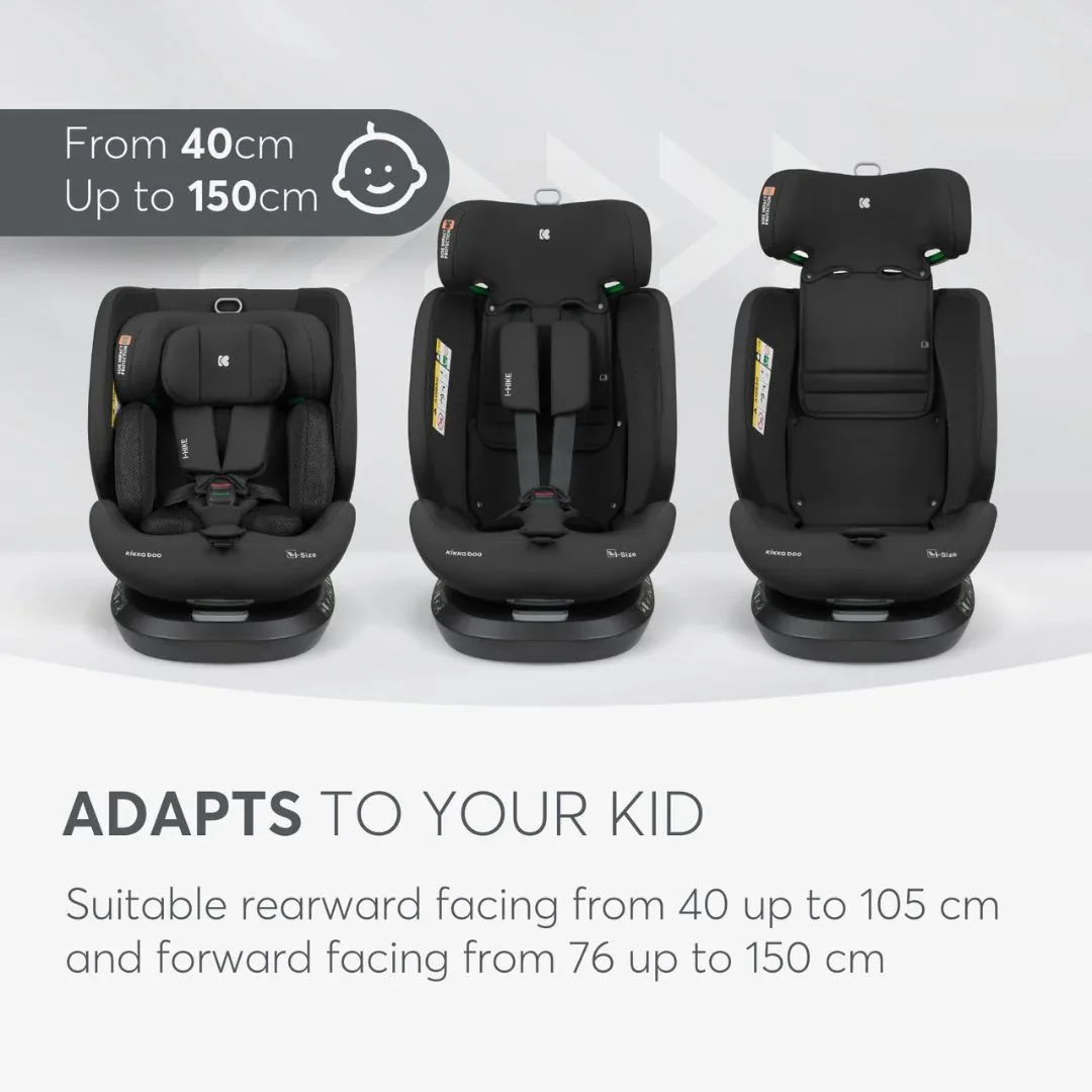 KikkaBoo® Car seat 360°  i-Hike i-SIZE (40-150 cm) Black 2025 - Image 8