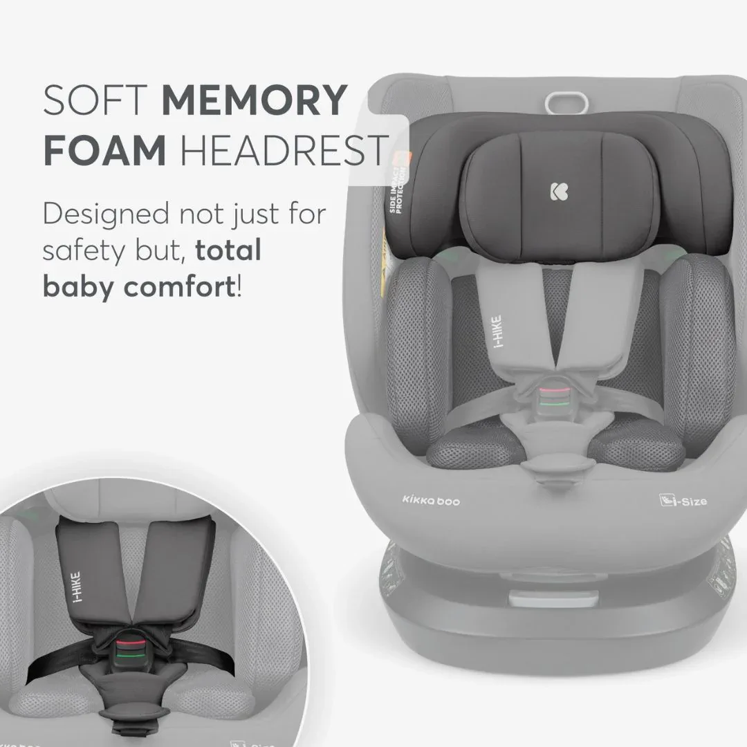 KikkaBoo® Car seat 360° i-Hike i-SIZE (40-150 cm) Dark Grey 2025 - Image 10
