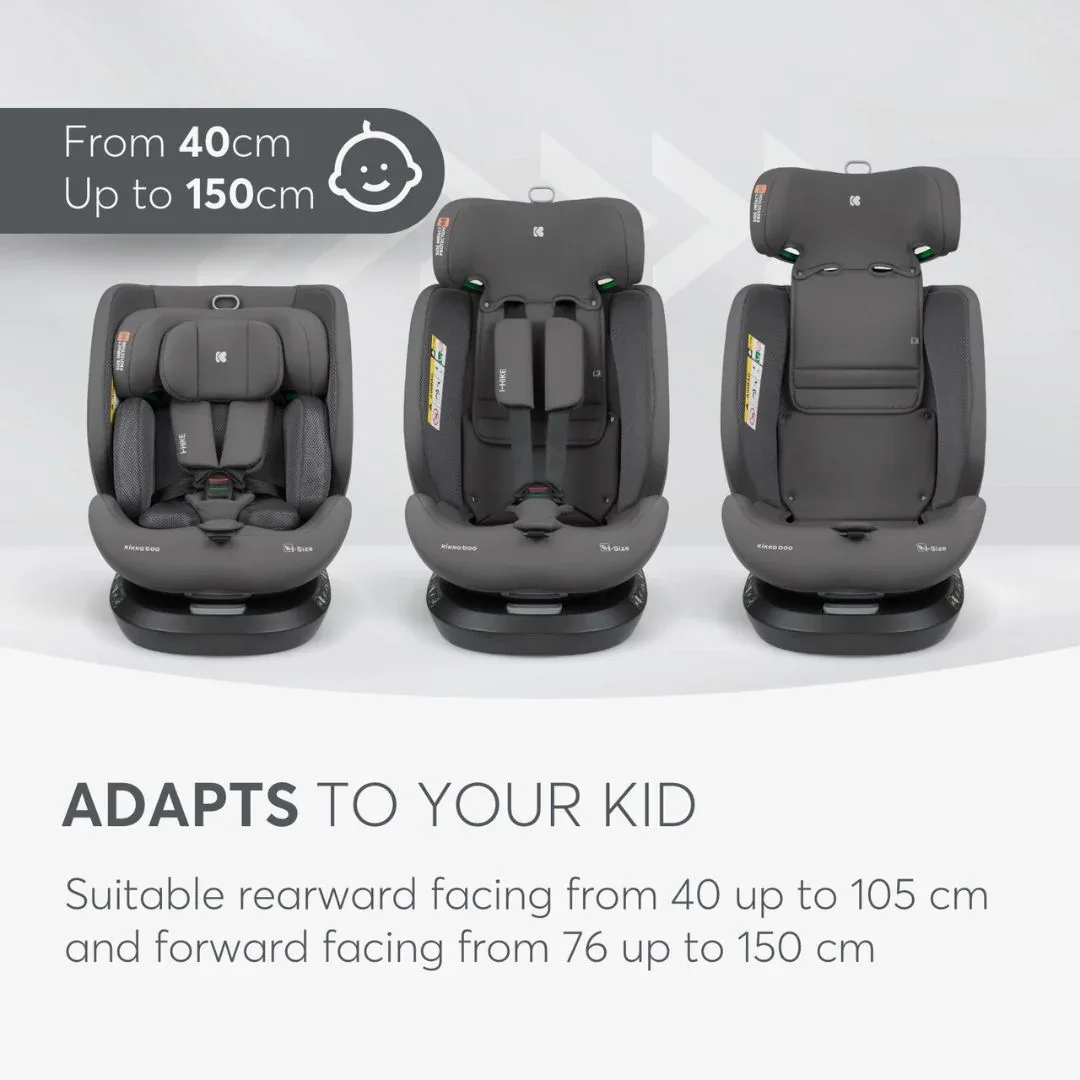 KikkaBoo® Car seat 360° i-Hike i-SIZE (40-150 cm) Dark Grey 2025 - Image 8