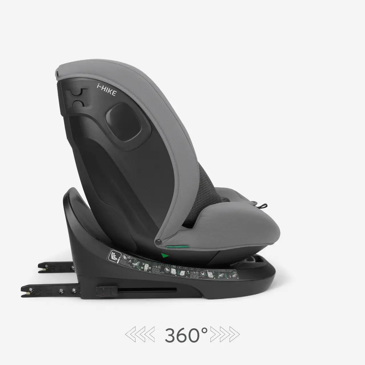 KikkaBoo® Car seat 360°  i-Hike i-SIZE (40-150 cm) Light Grey 2025 - Image 3