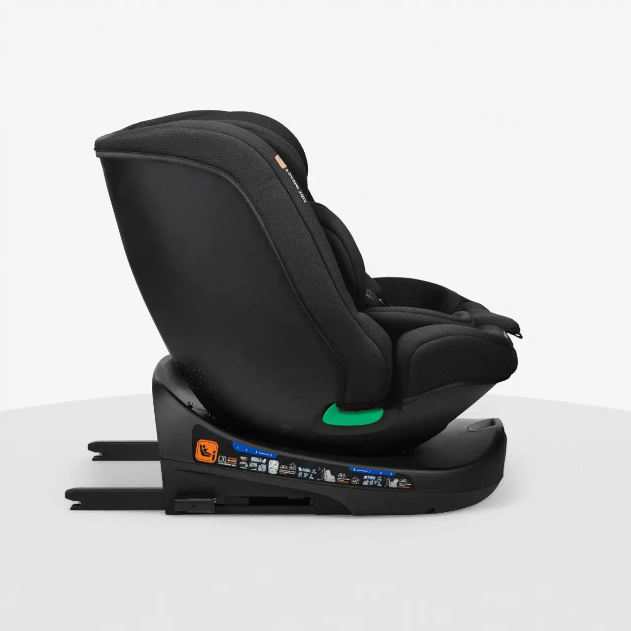 KikkaBoo® Car seat 360 i-Round i-SIZE (40-150 cm) Black - Image 5