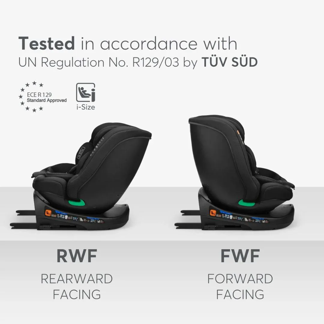 KikkaBoo® Car seat 360 i-Round i-SIZE (40-150 cm) Black - Image 6
