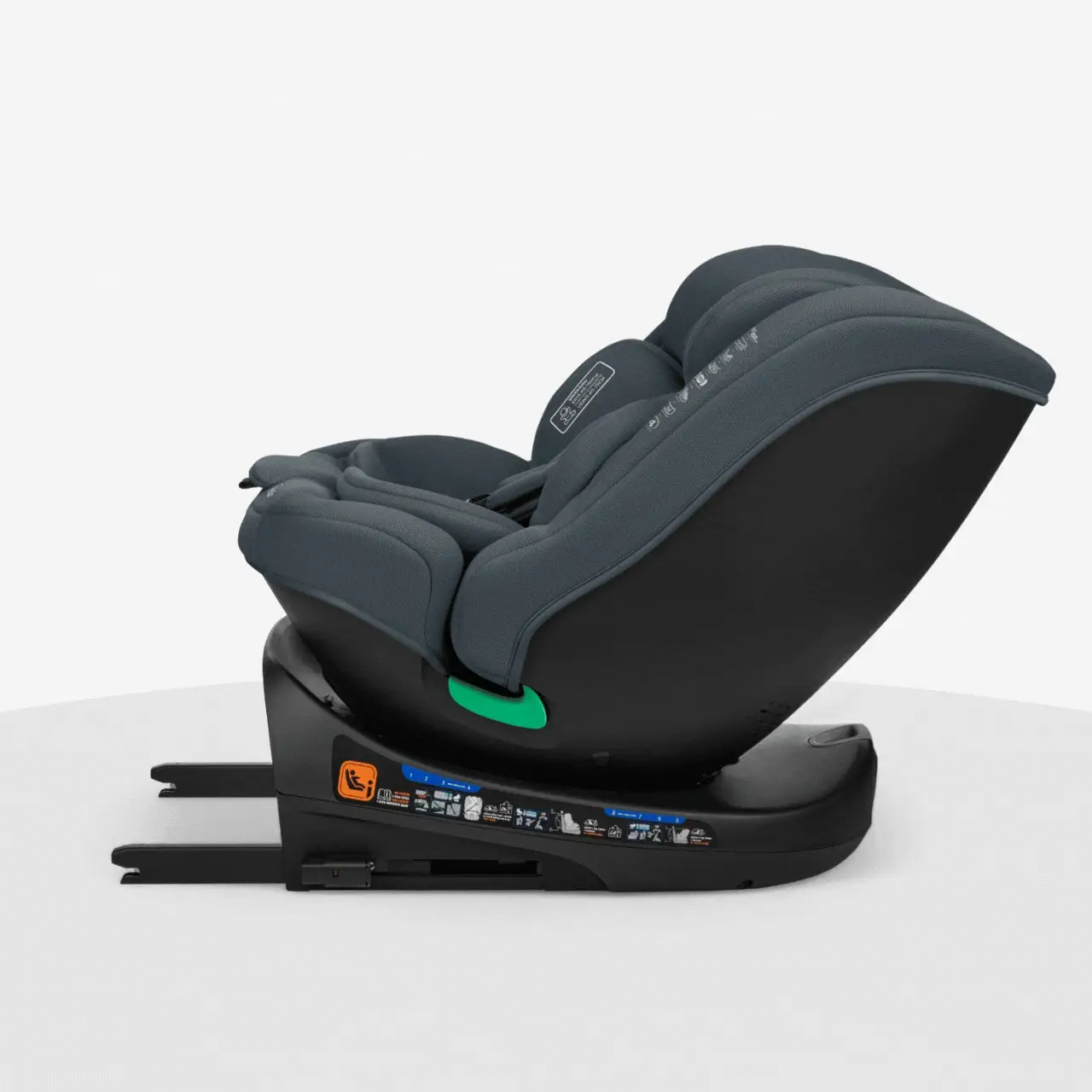 KikkaBoo® Car seat 360 i-Round i-SIZE (40-150 cm) Dark Grey - Image 5