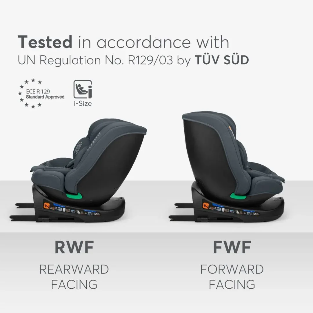 KikkaBoo® Car seat 360 i-Round i-SIZE (40-150 cm) Dark Grey - Image 7