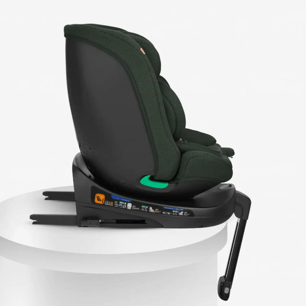 KikkaBoo® Car seat 360 i-Secure i-SIZE (40-150 cm) Army Green - Image 4