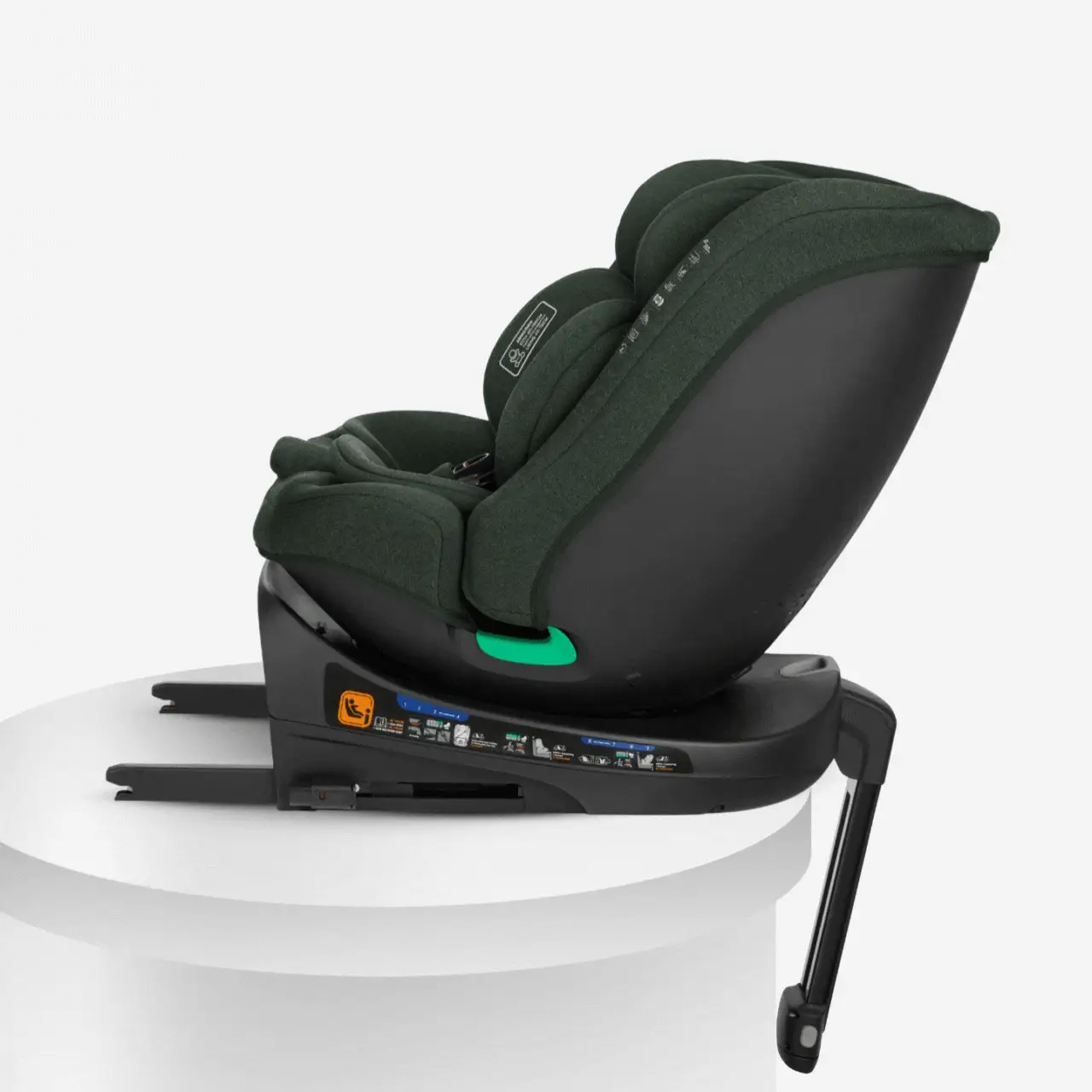 KikkaBoo® Car seat 360 i-Secure i-SIZE (40-150 cm) Army Green - Image 5