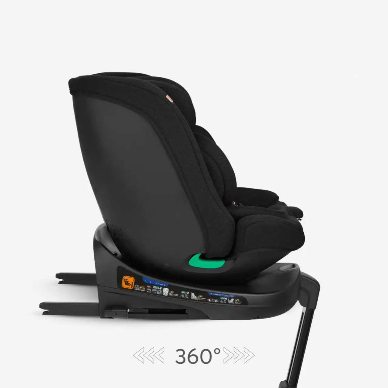 KikkaBoo® Car seat 360 i-Secure i-SIZE (40-150 cm) Black - Image 3