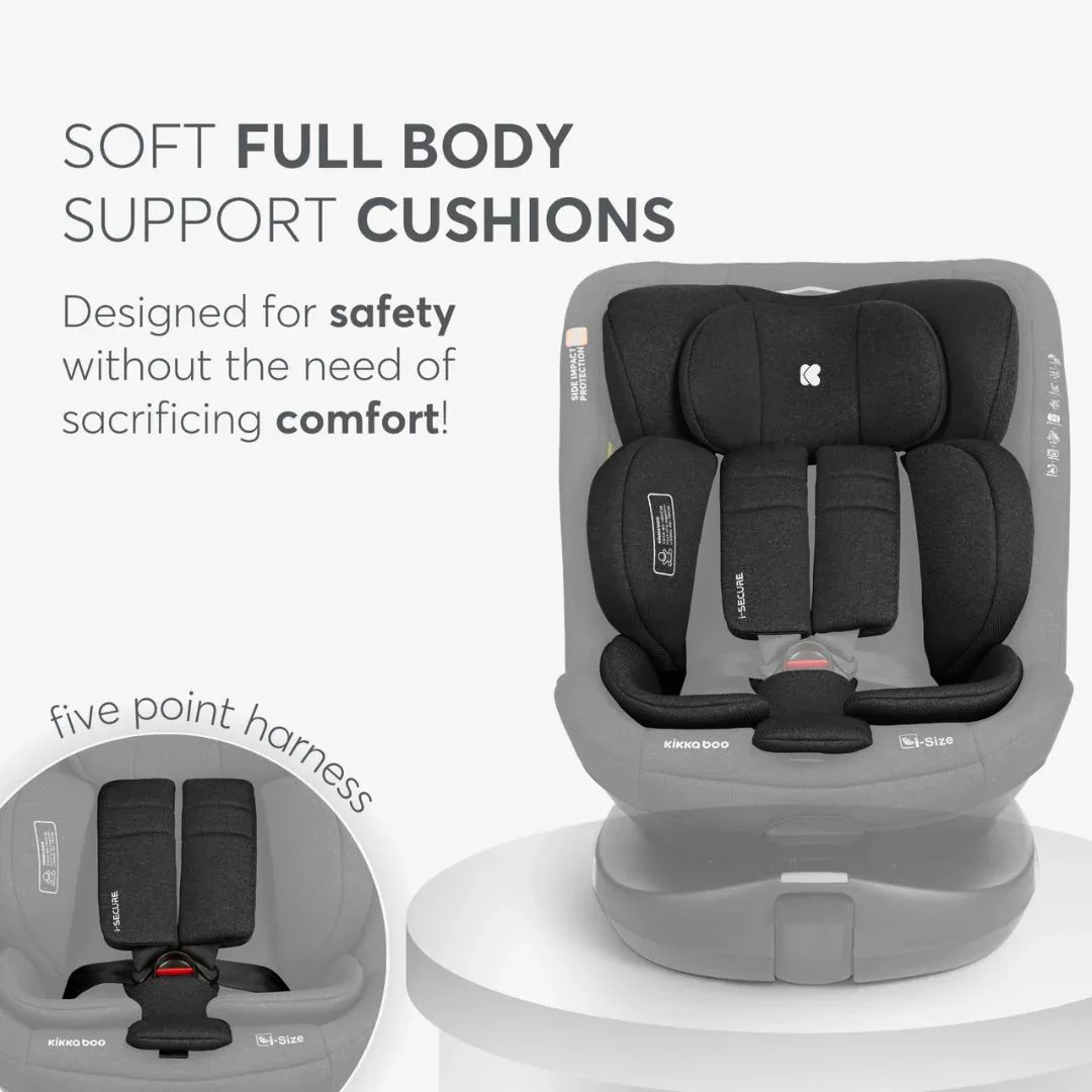 KikkaBoo® Car seat 360 i-Secure i-SIZE (40-150 cm) Black - Image 7