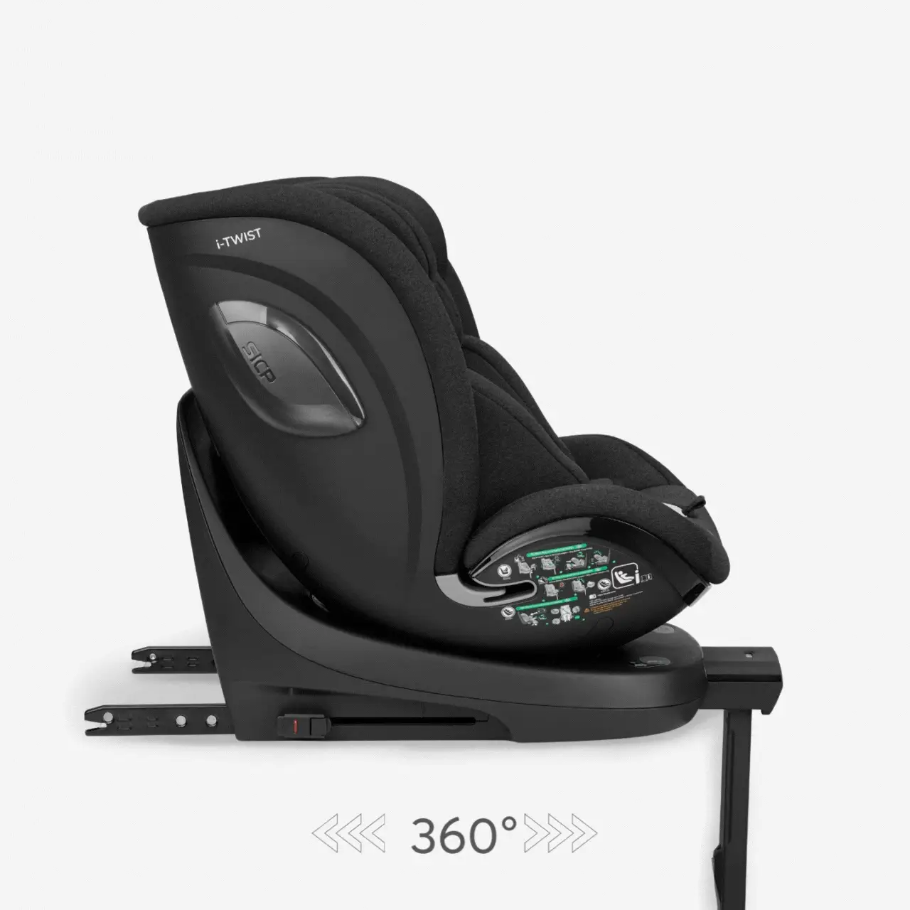 KikkaBoo® Car seat 360° i-Twist i-SIZE (40-150 cm) Black - Image 2