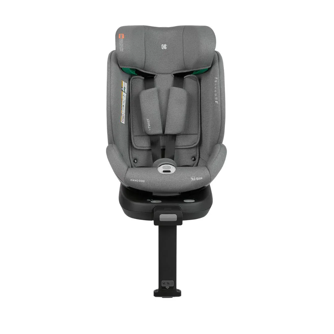 KikkaBoo® Car seat 360° i-Twist i-SIZE (40-150 cm) Light Grey - Image 14