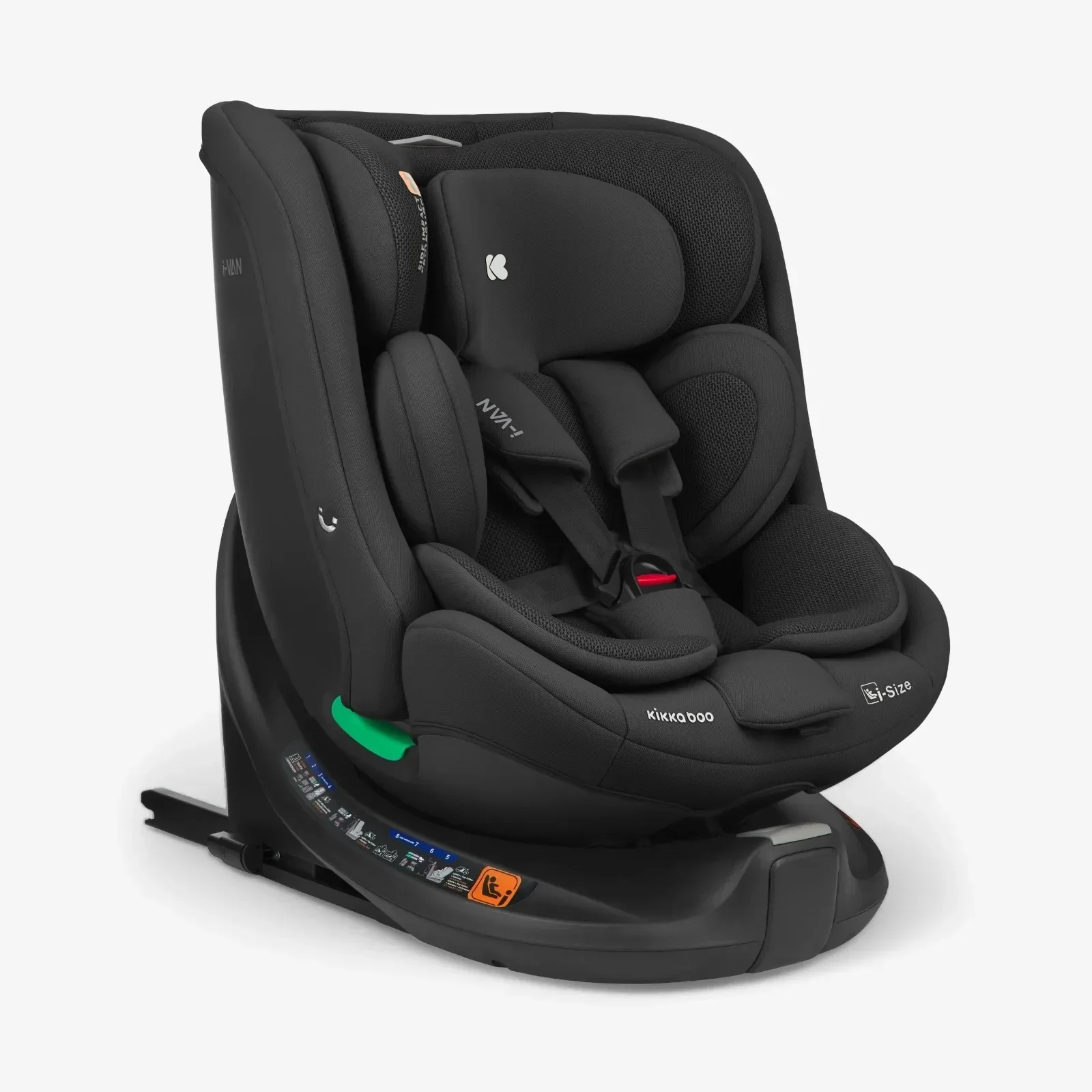 KikkaBoo® Car seat 360° i-Van i-SIZE (40-150 cm) Black