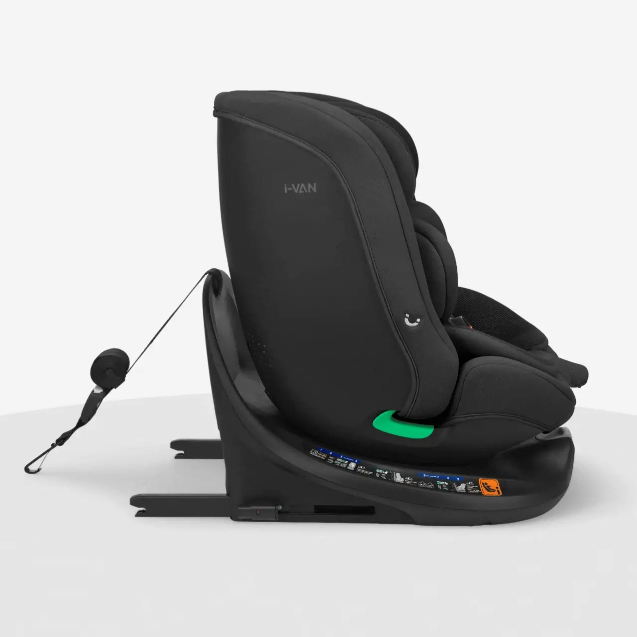 KikkaBoo® Car seat 360° i-Van i-SIZE (40-150 cm) Black - Image 3