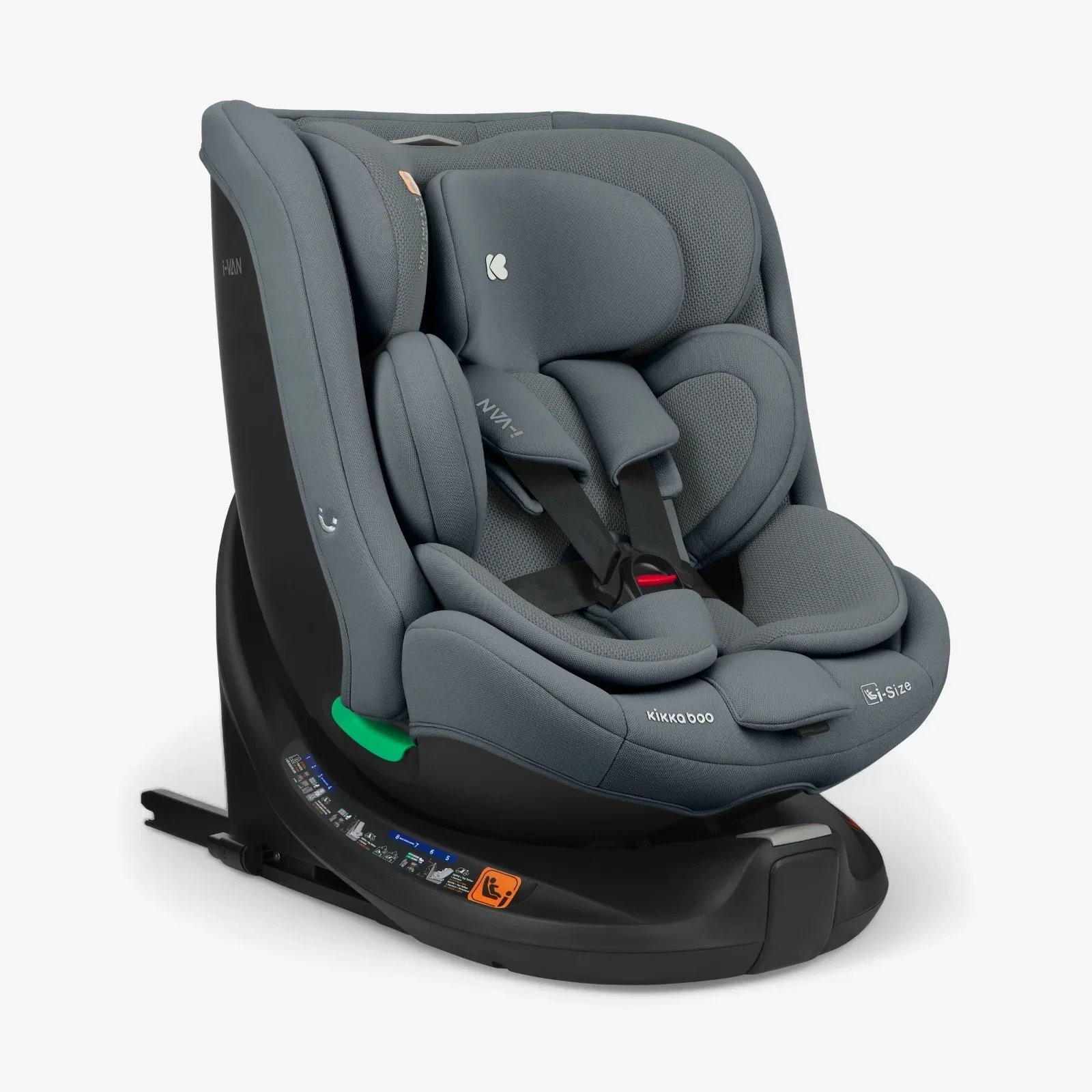 KikkaBoo® Car seat 360° i-Van i-SIZE (40-150 cm) Dark Grey