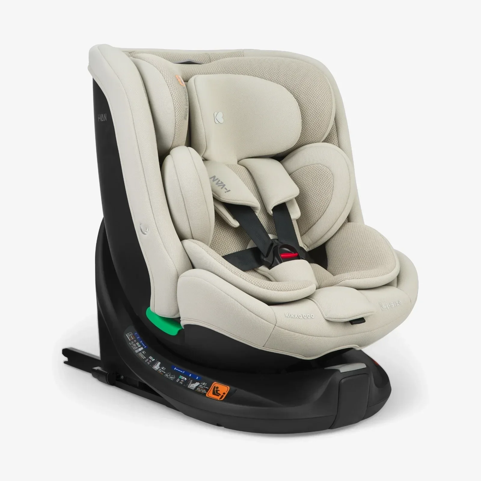 KikkaBoo® Car seat 360° i-Van i-SIZE (40-150 cm) Light Beige