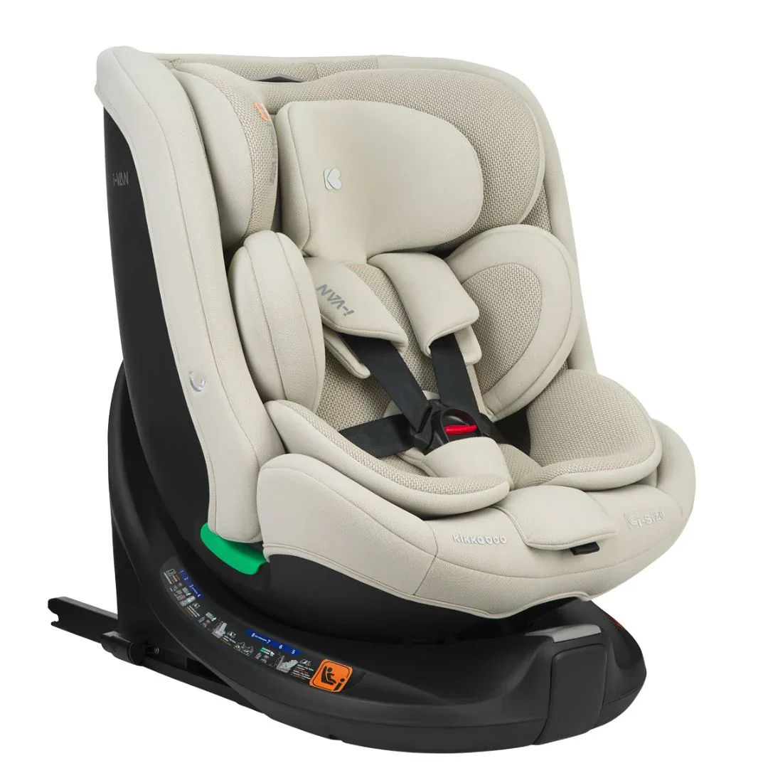 KikkaBoo® Car seat 360° i-Van i-SIZE (40-150 cm) Light Beige - Image 13