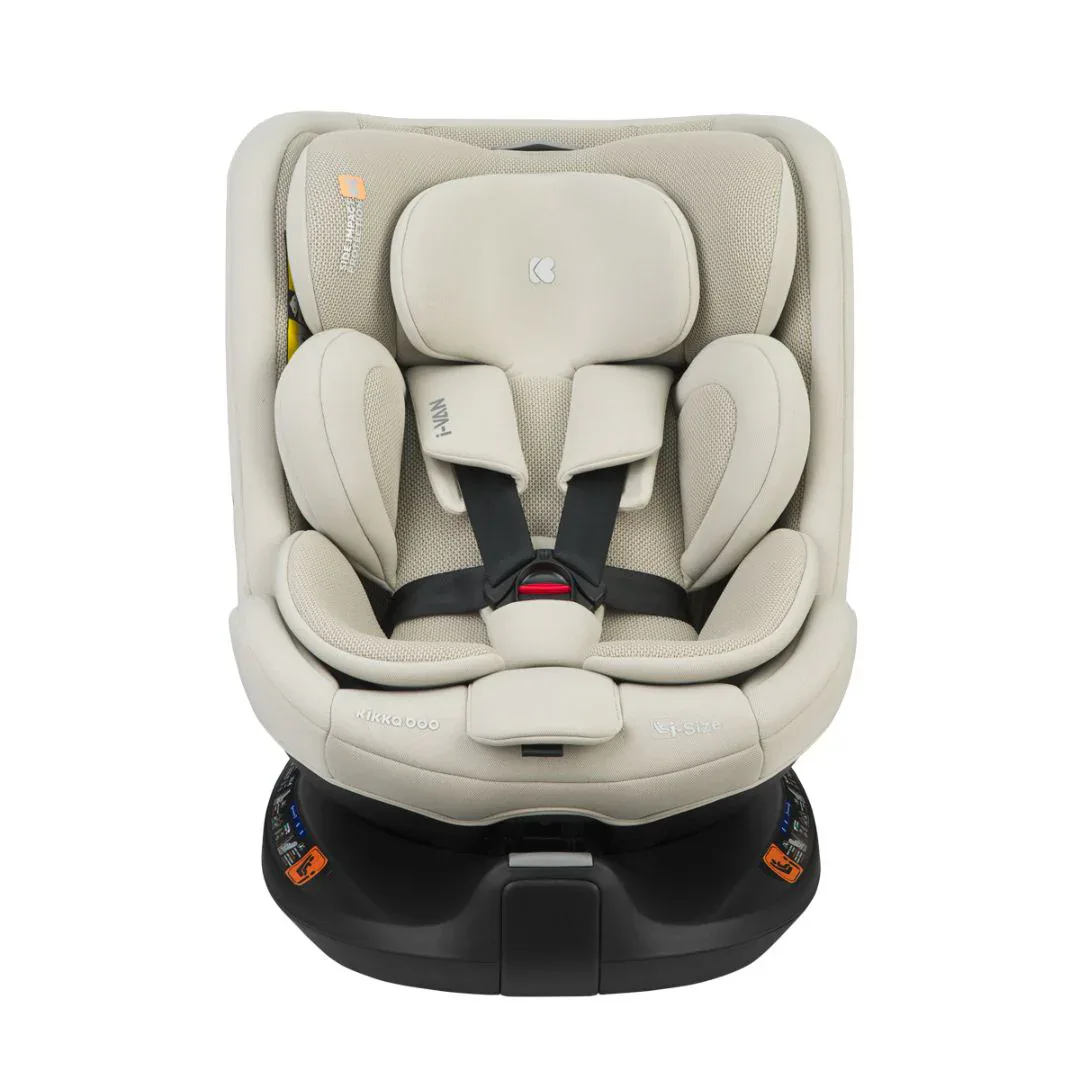 KikkaBoo® Car seat 360° i-Van i-SIZE (40-150 cm) Light Beige - Image 14