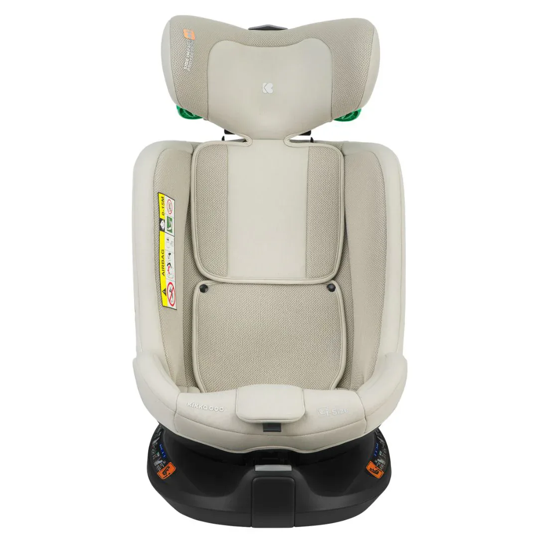 KikkaBoo® Car seat 360° i-Van i-SIZE (40-150 cm) Light Beige - Image 16