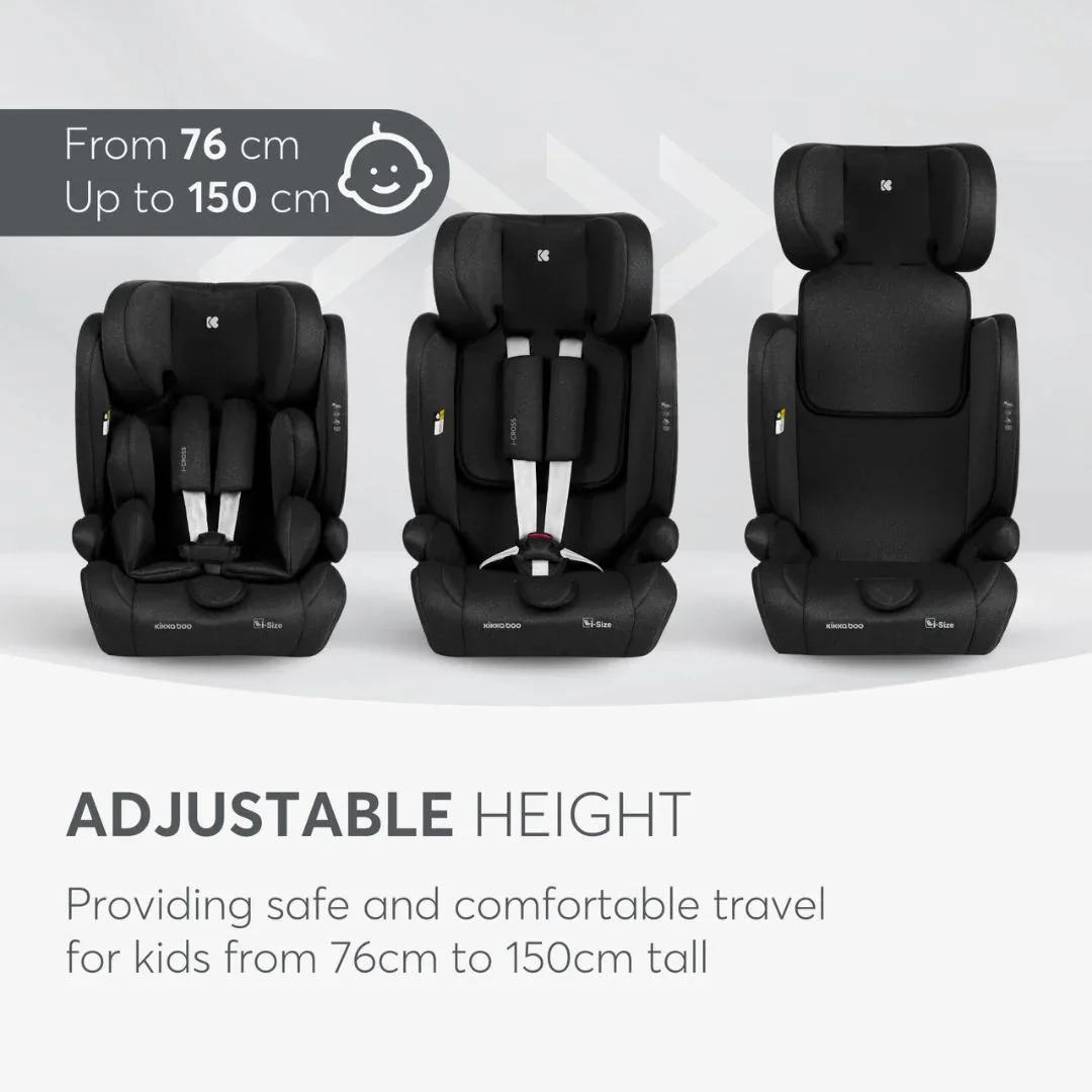 KikkaBoo® Car seat i-Cross i-SIZE (76-150 cm) Black - Image 6