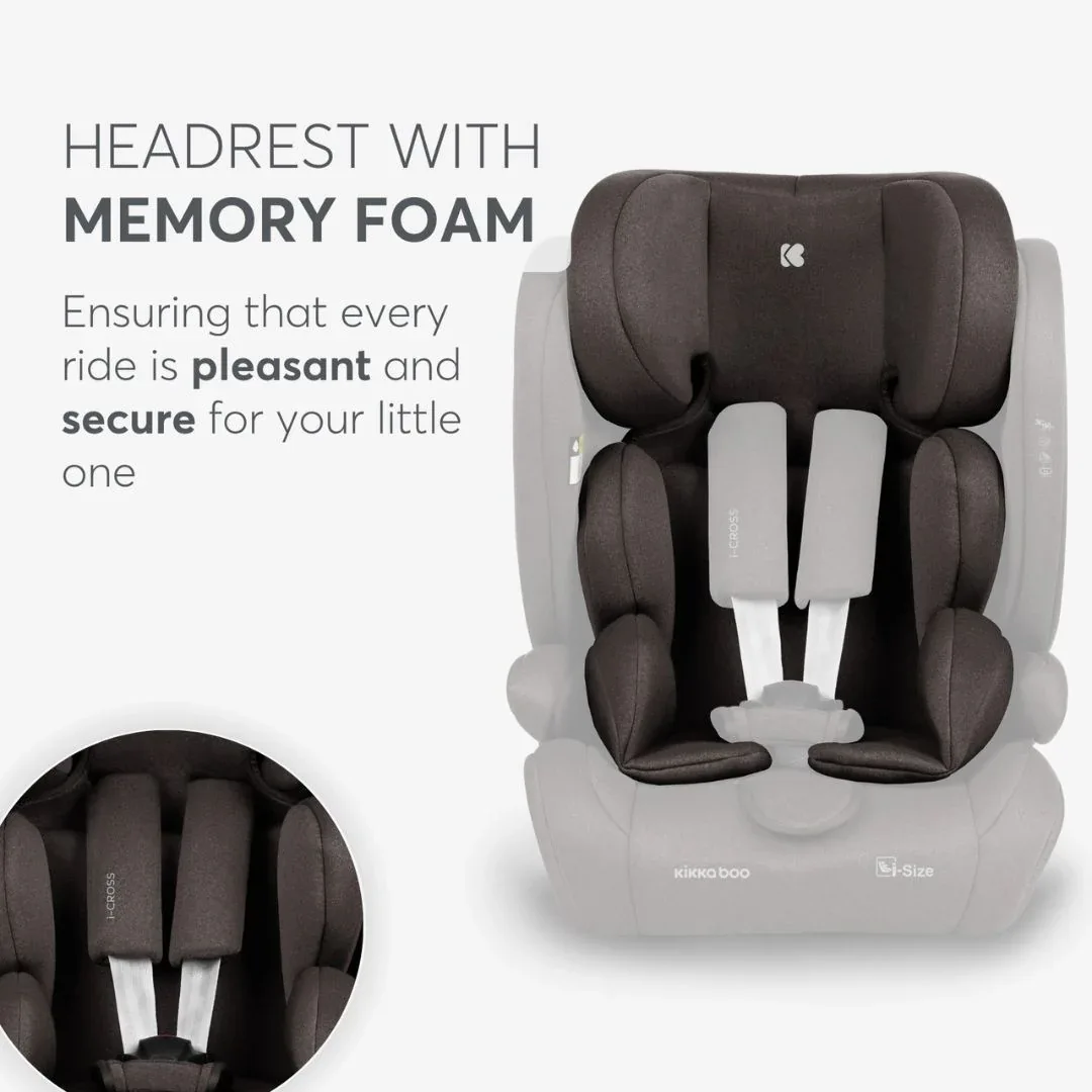KikkaBoo® Car seat i-Cross i-SIZE (76-150 cm) Brown - Image 7
