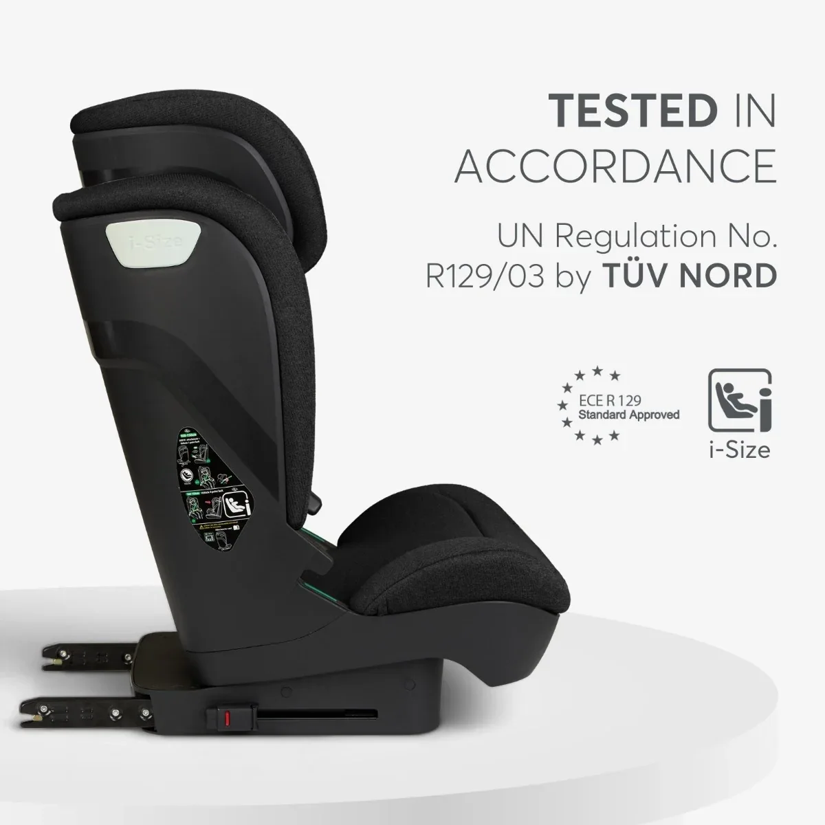 KikkaBoo® Car seat i-Scout i-SIZE (100-150 cm) Dark Grey - Image 5