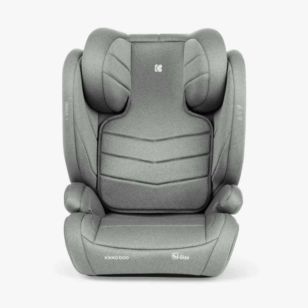 KikkaBoo® Car seat i-Stand i-SIZE (100-150 cm) Light Grey - Image 3