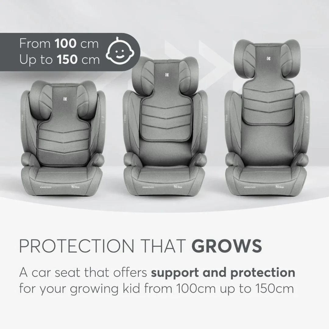 KikkaBoo® Car seat i-Stand i-SIZE (100-150 cm) Light Grey - Image 6