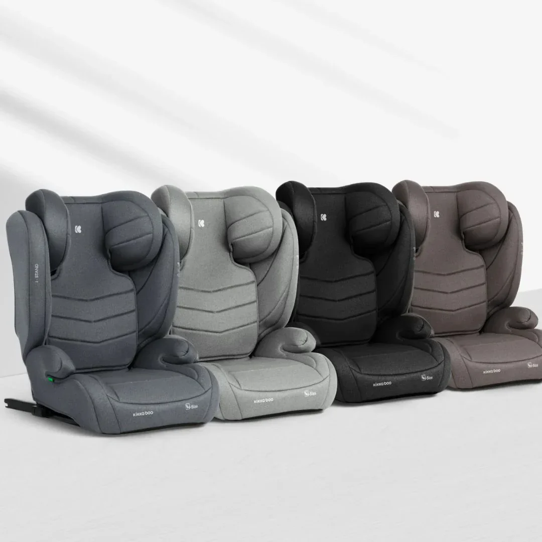 KikkaBoo® Car seat i-Stand i-SIZE (100-150 cm) Light Grey - Image 8