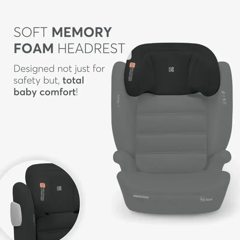 KikkaBoo® Car seat i-Track i-SIZE (100-150 cm) Light Grey - Image 8