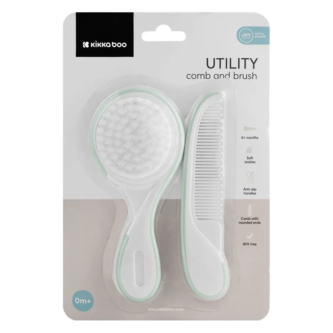 KikkaBoo® Comb and Brush Utility Mint - Image 3