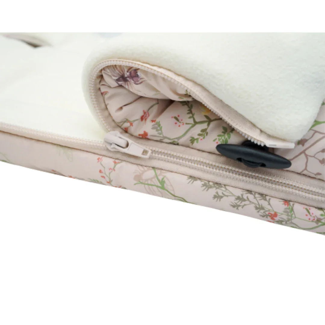 KikkaBoo® Footmuff Luxury Secret Garden Beige - Image 10