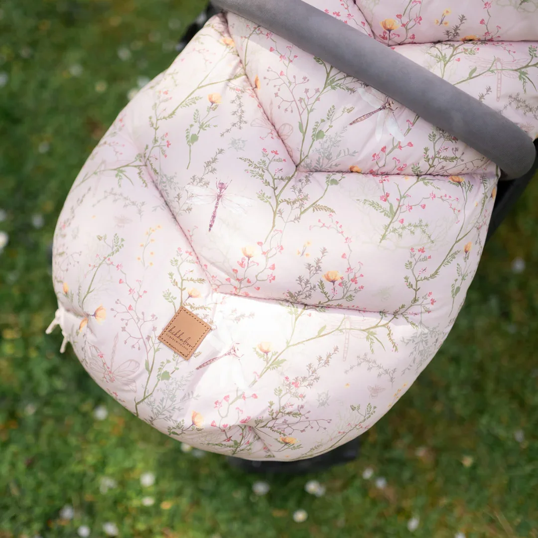KikkaBoo® Footmuff Luxury Secret Garden Beige - Image 2
