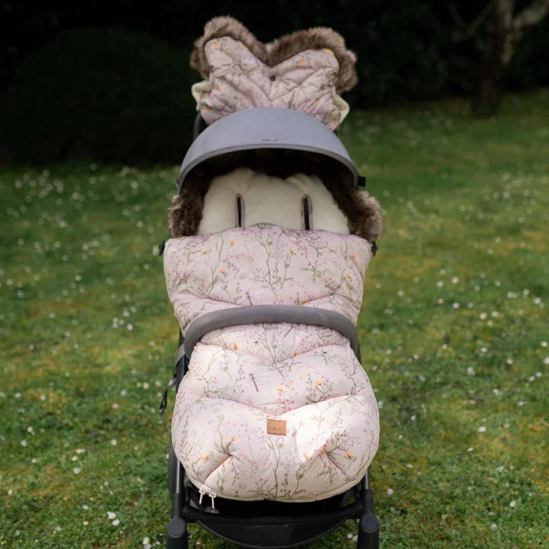KikkaBoo® Footmuff Luxury Secret Garden Beige - Image 3