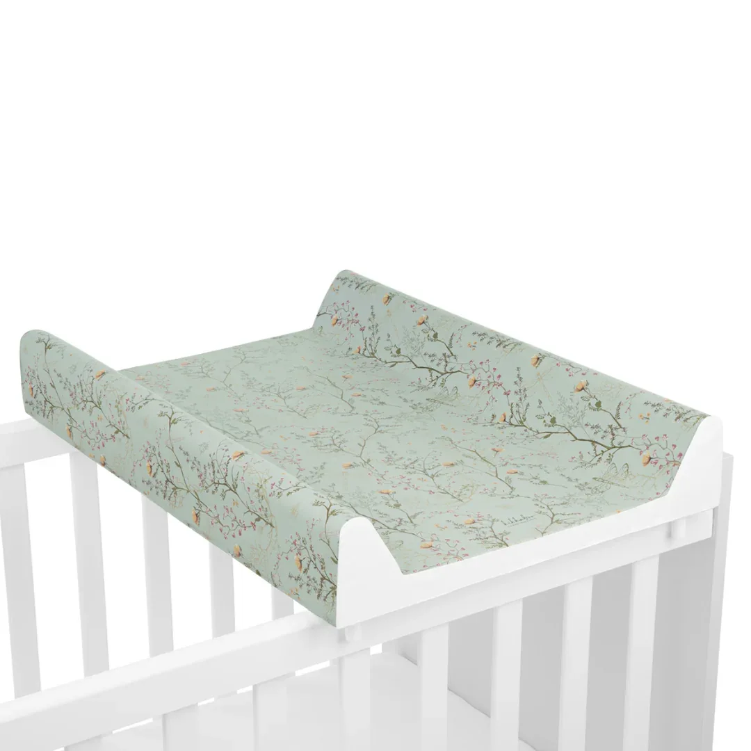 KikkaBoo® Hard PVC changing pad 70х50cm Secret Garden Green - Image 4