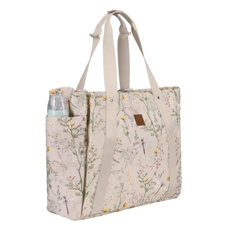 KikkaBoo® Mama bag Florence Secret Garden Beige - Image 5