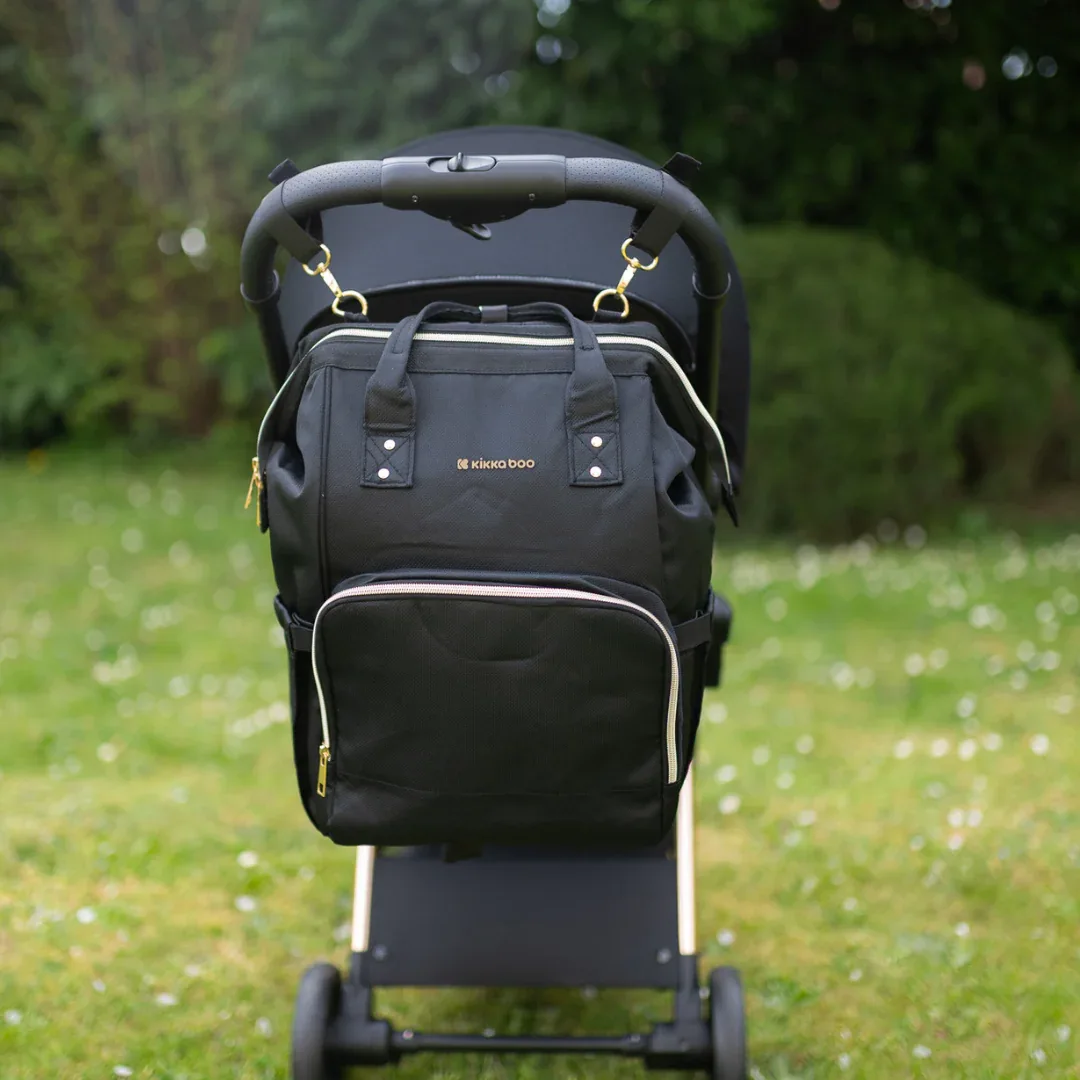 KikkaBoo® Mama bag Siena Black & Gold 2025 - Image 10