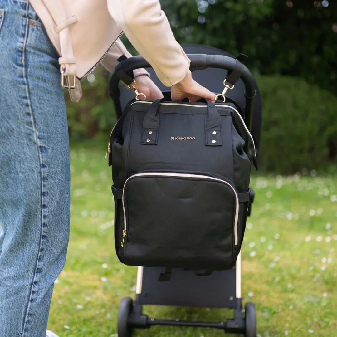 KikkaBoo® Mama bag Siena Black & Gold 2025 - Image 12