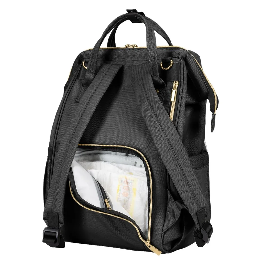 KikkaBoo® Mama bag Siena Black & Gold 2025 - Image 6