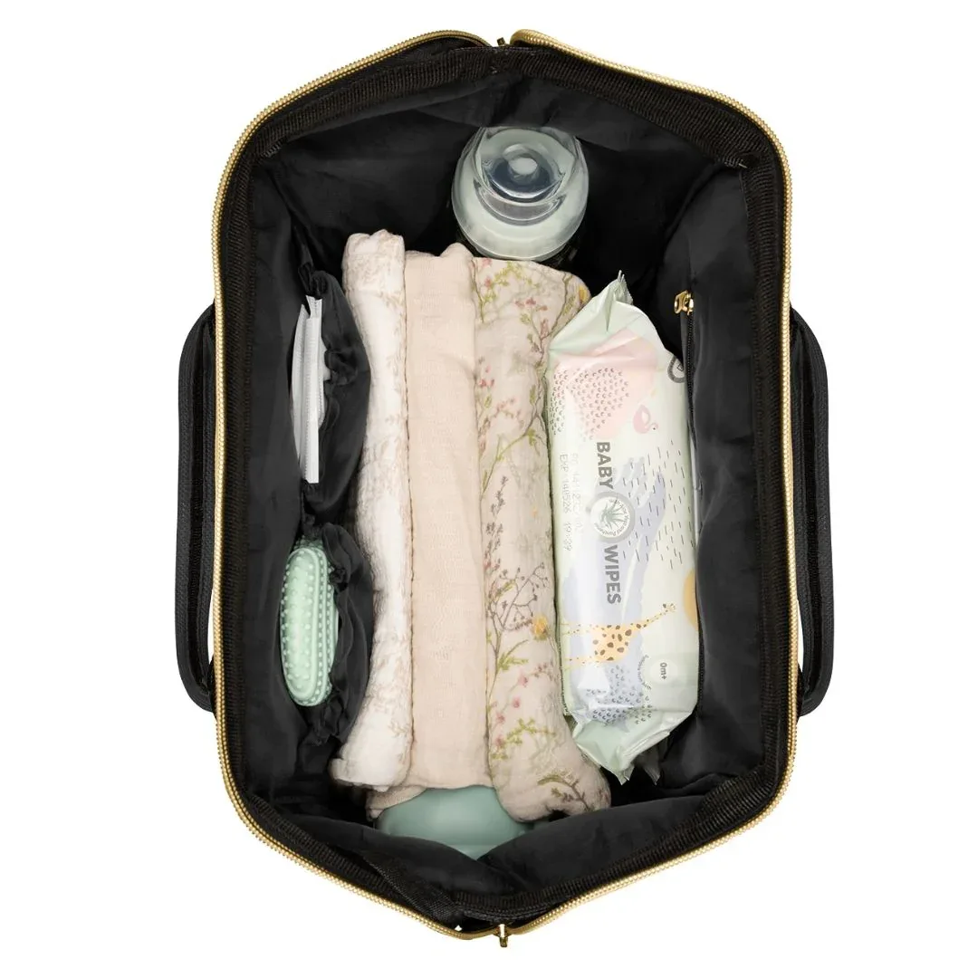 KikkaBoo® Mama bag Siena Black & Gold 2025 - Image 7