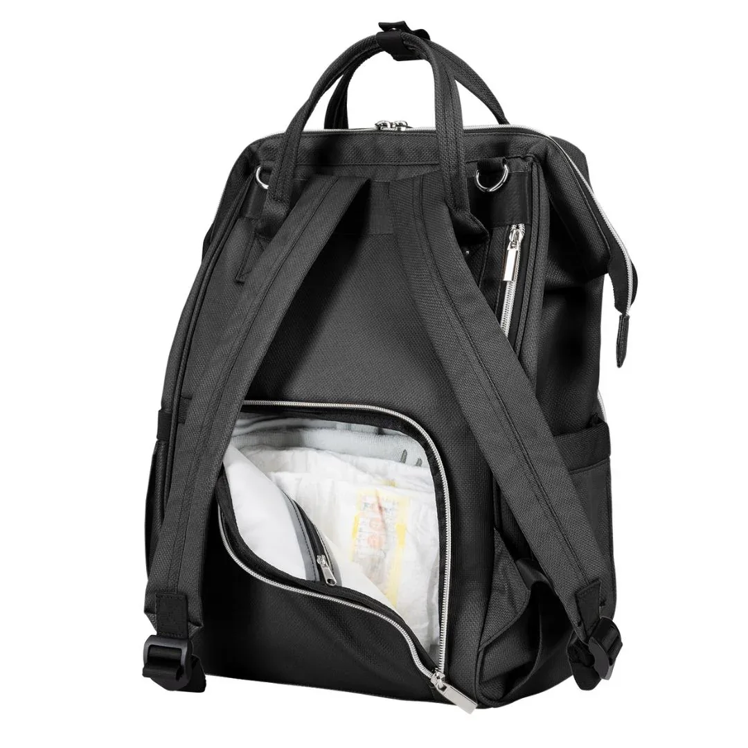 KikkaBoo® Mama bag Siena Black & Silver 2025 - Image 6