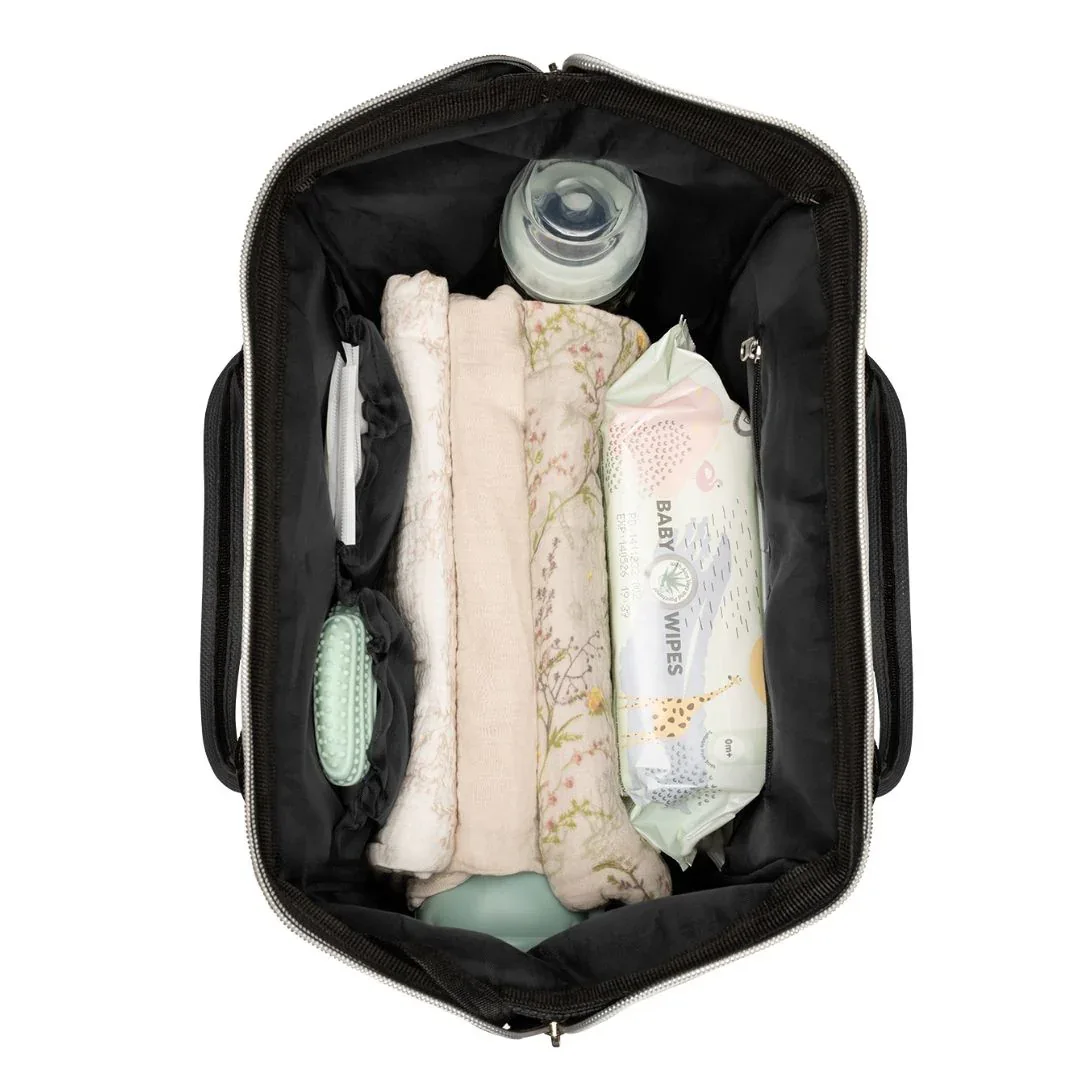KikkaBoo® Mama bag Siena Black & Silver 2025 - Image 7