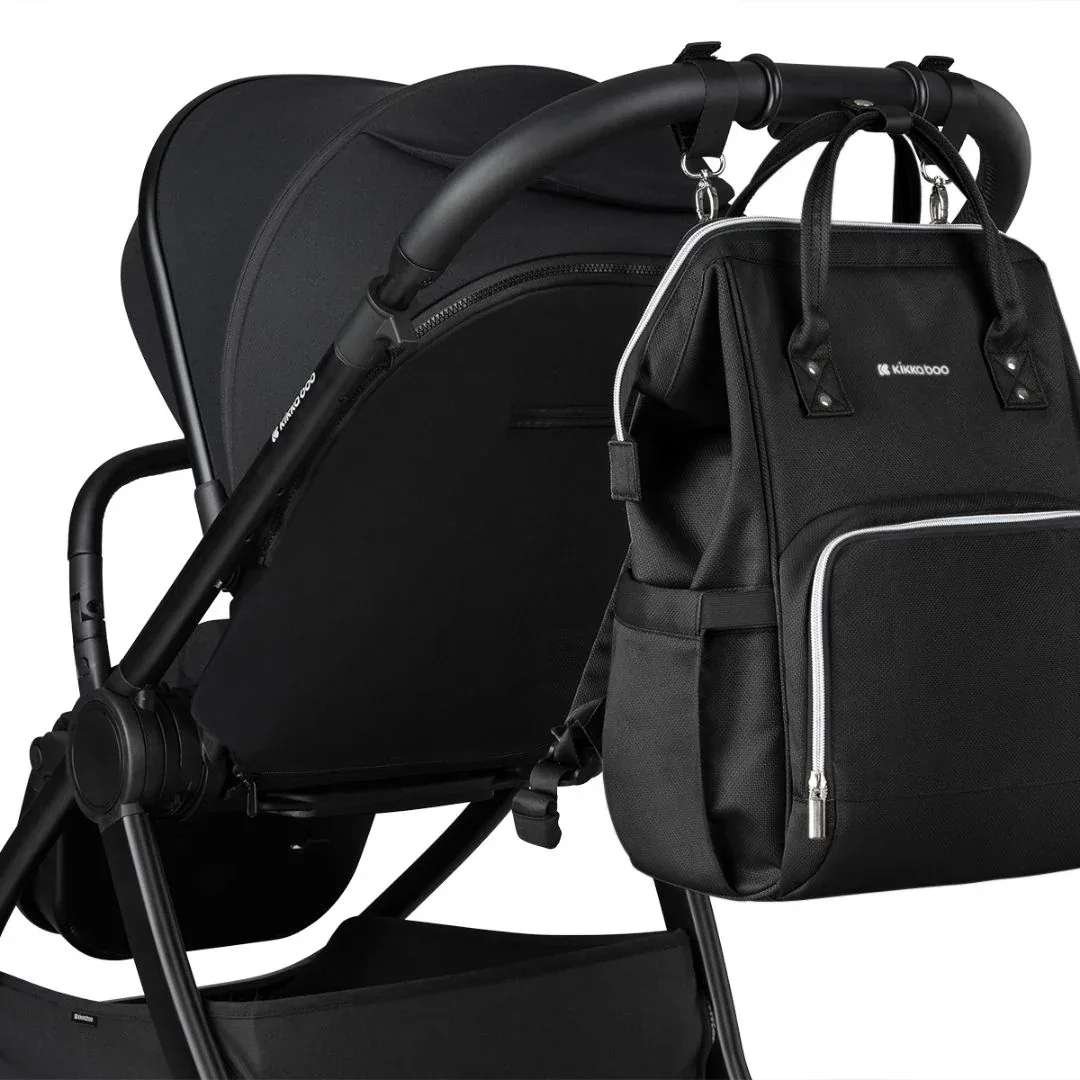 KikkaBoo® Mama bag Siena Black & Silver 2025 - Image 9
