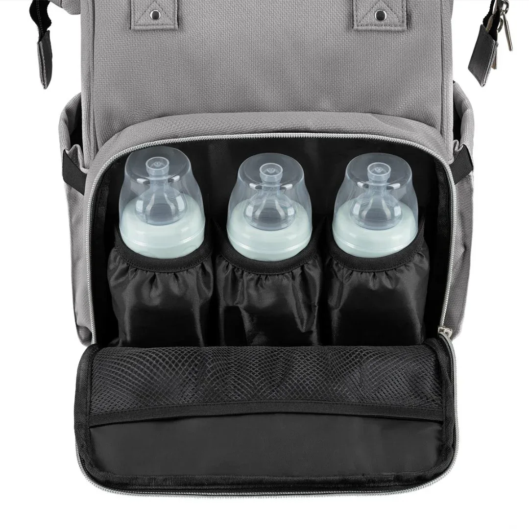KikkaBoo® Mama bag Siena Light Grey 2025 - Image 8