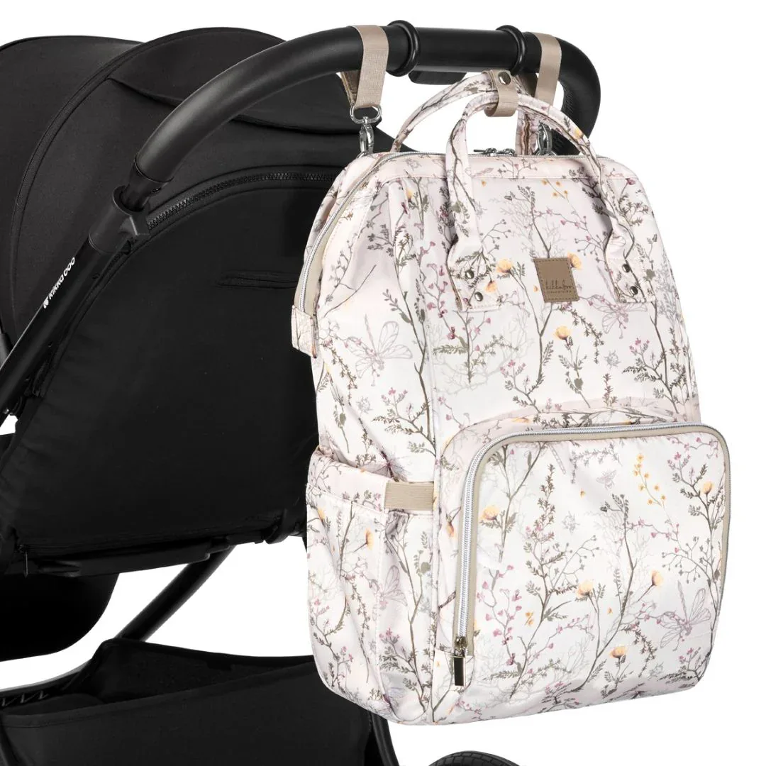 KikkaBoo® Mama bag Siena Luxe Secret Garden Beige - Image 10