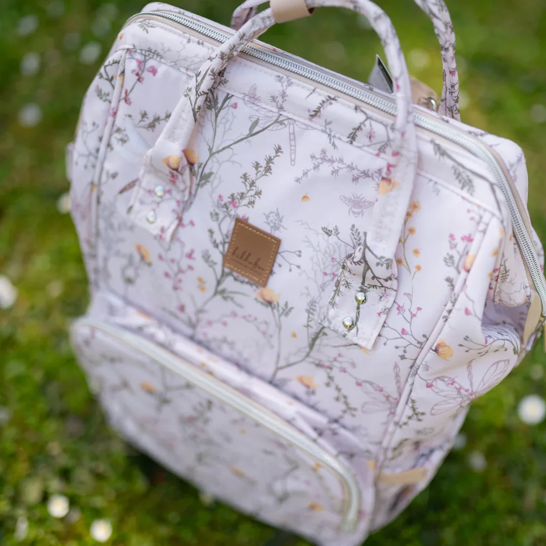 KikkaBoo® Mama bag Siena Luxe Secret Garden Beige - Image 12