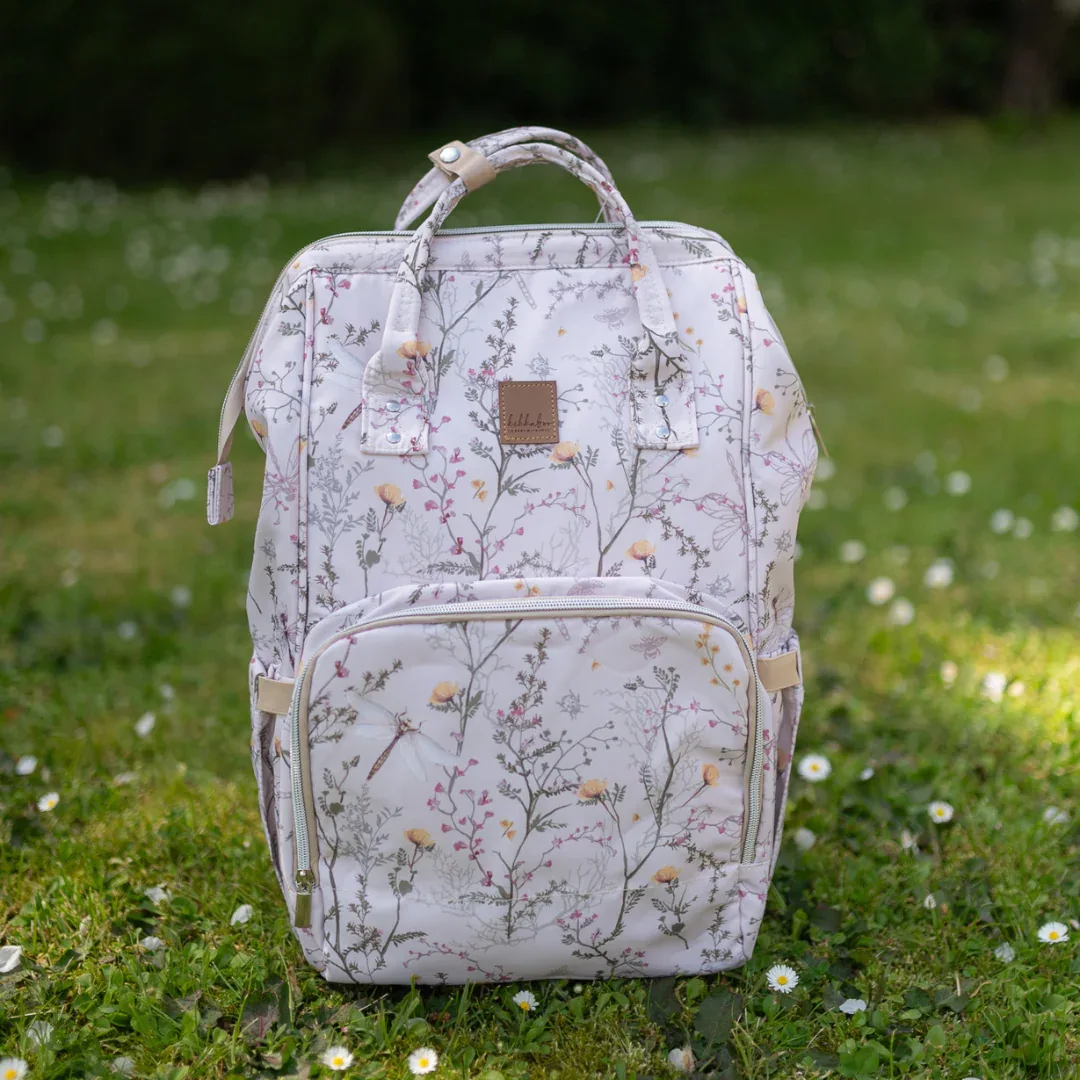 KikkaBoo® Mama bag Siena Luxe Secret Garden Beige - Image 14