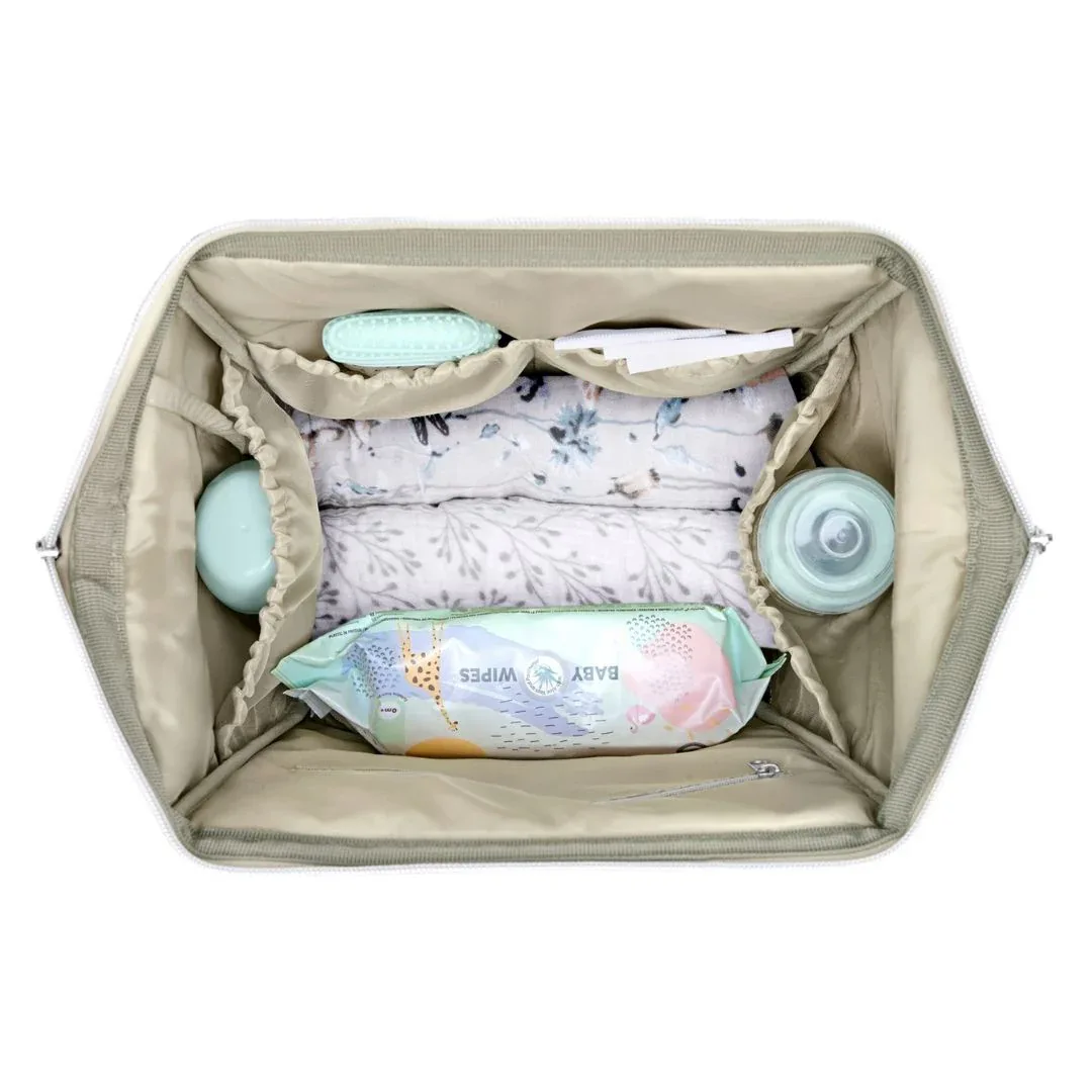 KikkaBoo® Mama bag Siena Luxe Secret Garden Beige - Image 8