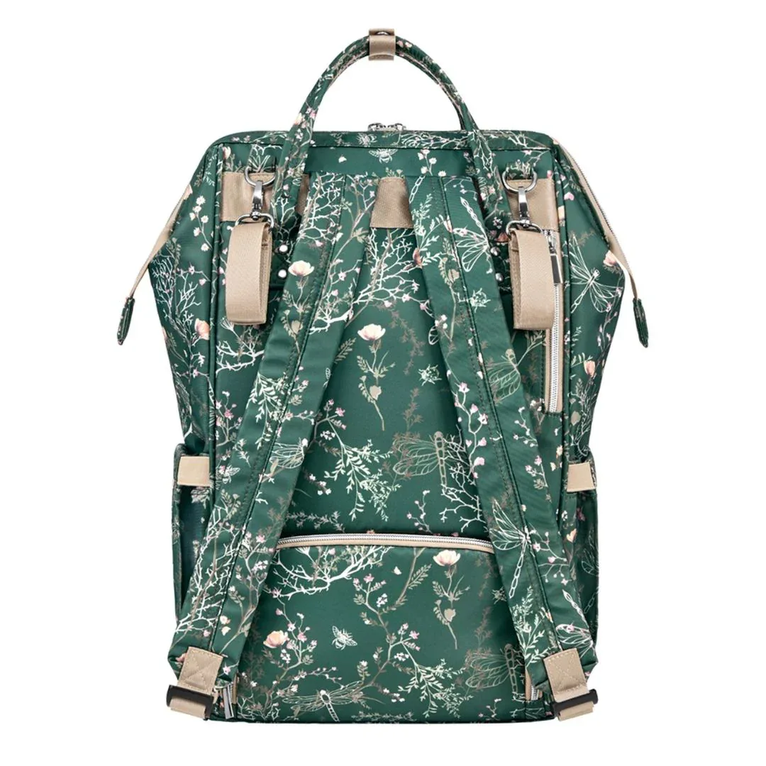 KikkaBoo® Mama bag Siena Luxe Secret Garden Deep Green - Image 2