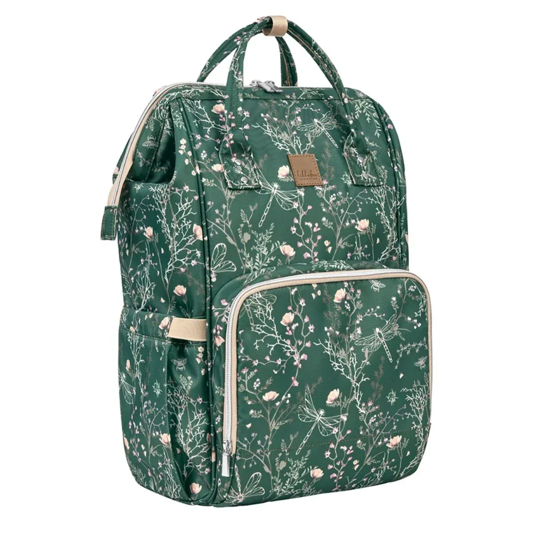 KikkaBoo® Mama bag Siena Luxe Secret Garden Deep Green - Image 3