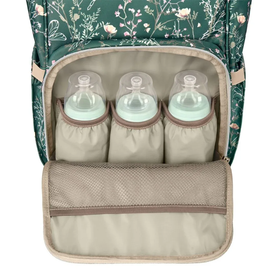 KikkaBoo® Mama bag Siena Luxe Secret Garden Deep Green - Image 5