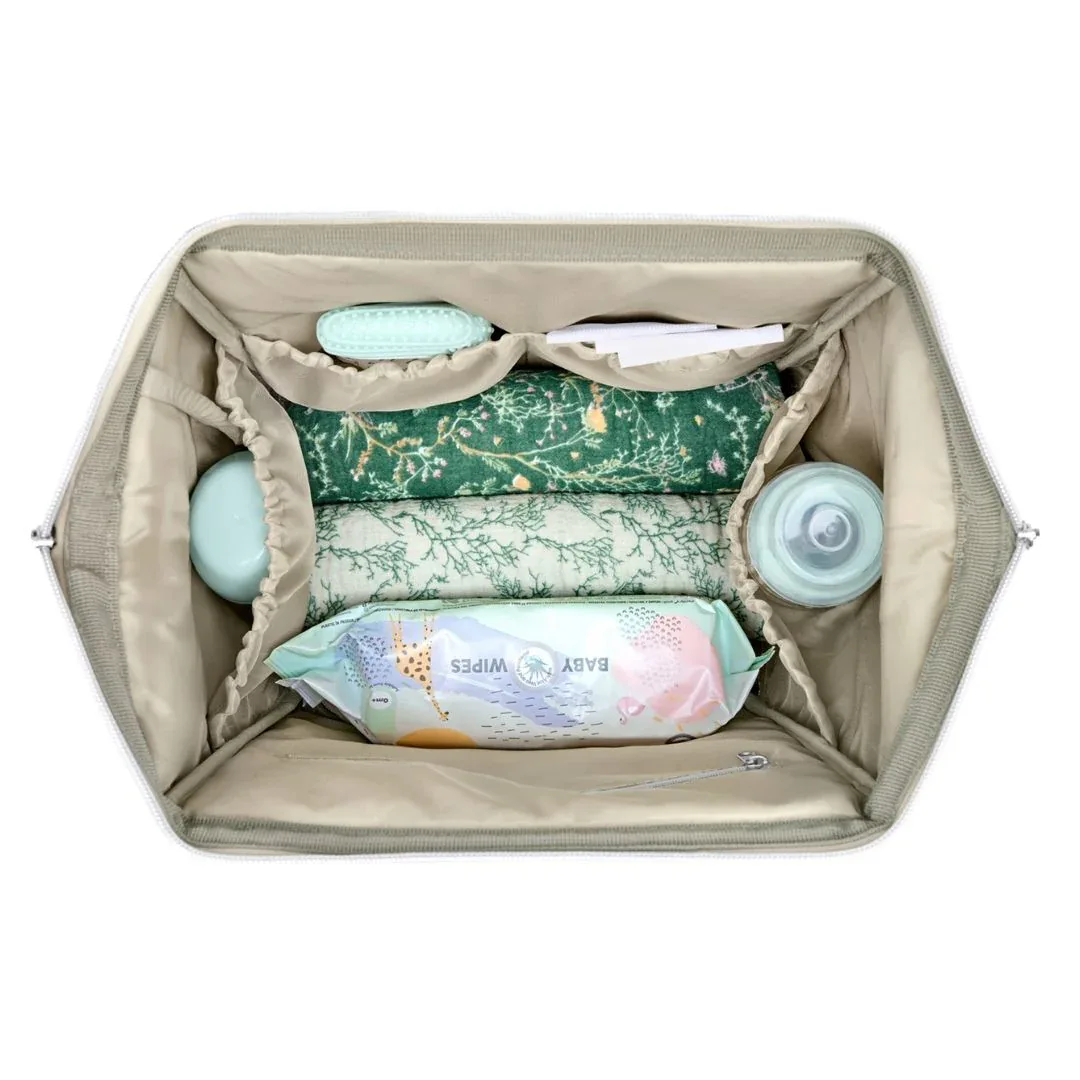 KikkaBoo® Mama bag Siena Luxe Secret Garden Deep Green - Image 8